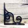 Small Black Coated L Angle Decorative Scroll Gusset Support Bracket Small Black Coated L Angle Decorative Scroll Gusset Support Bracket