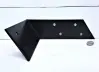 On side -Black - Powder coated Rafter L Angle Bracket with an Angle - Flat On side -Black - Powder coated Rafter L Angle Bracket with an Angle - Flat