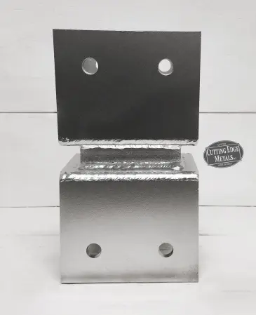 Post Beam Timber Bracket with Silver Standoff