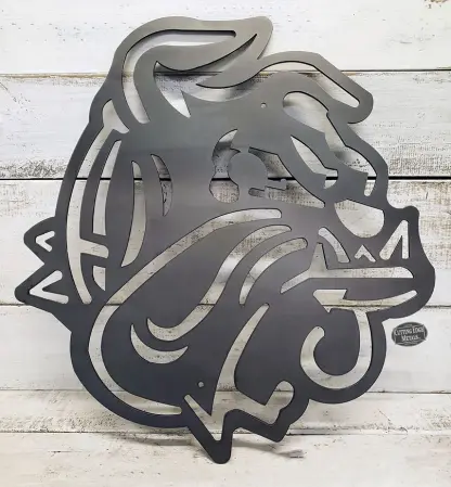 UMD Bulldogs cut out sign