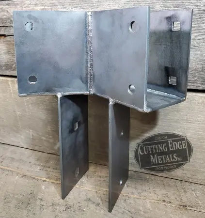 Hex Post Girder Steel Coat Bracket