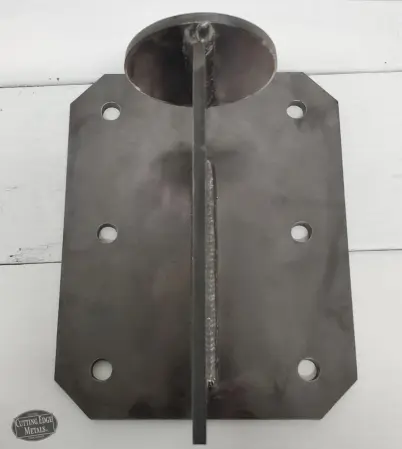 Facemount Round Log Knife Plate Steel Facemount Round Log Knife Plate Steel