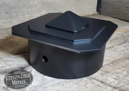 Diamon Finial Post Cap Round Log