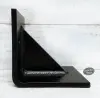 Wide - Reinforced - black - side -L Angle Gusseted Steel Support Bracket