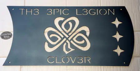 Custom Clover Flag Sign