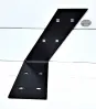 Overhead - Black - Powder coated Rafter L Angle Bracket with an Angle Overhead - Black - Powder coated Rafter L Angle Bracket with an Angle