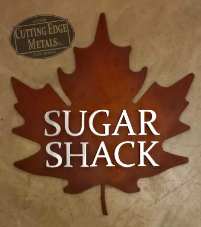 Sugar Shack Maple Leaf Sign