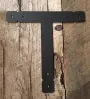 Large Painted-Black T-beam and post brackets double - cropped