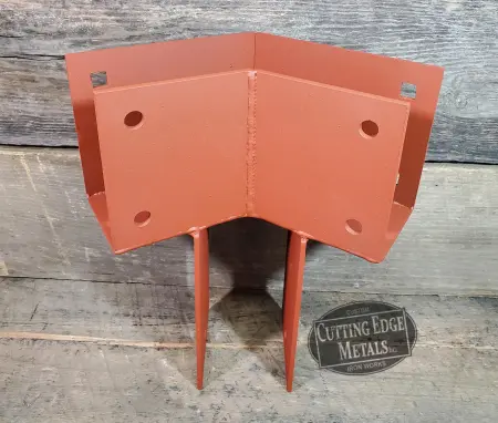 Hex Post Girder Bracket Copper Hex Post Front