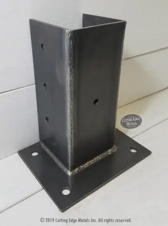 PB-3S - Sided Wood Post Base Brackets