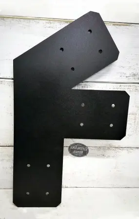 Custom - black left - Beam Connecting Truss Corner Bracket - 3 Leg Custom - black left - Beam Connecting Truss Corner Bracket - 3 Leg