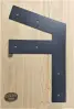 Thin black -Beam Connecting Truss Corner Bracket - 3 Leg-right Thin black -Beam Connecting Truss Corner Bracket - 3 Leg-right