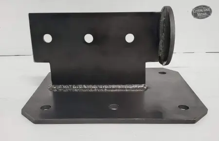 Facemount Round Log Knife Plate Steel Facemount Round Log Knife Plate Steel