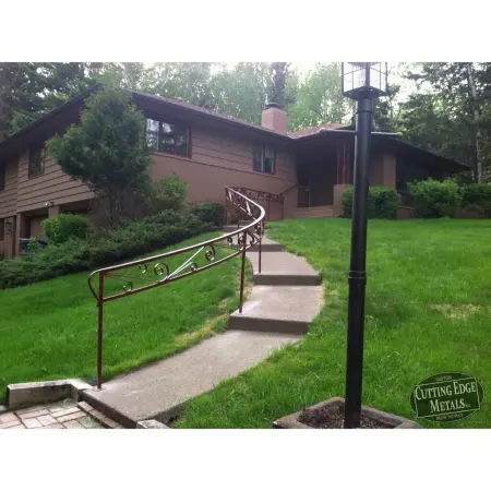 Custom Scroll Cap Rail Railing