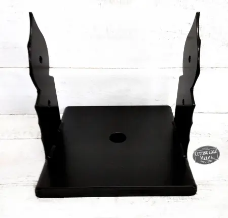 Black - painted -2–Sided Wood Post Base Brackets Black - painted -2–Sided Wood Post Base Brackets
