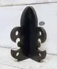 Decorative L Angle Timber Brackets with Le Fleur de Lis Custom Mild-Steel Decorative L Angle Timber Brackets with Le Fleur de Lis