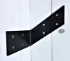 Sideways - Black - Powder coated Rafter L Angle Bracket with an Angle Sideways - Black - Powder coated Rafter L Angle Bracket with an Angle