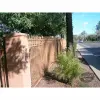 Custom Fence with Spears and Scrolls Wall