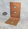 Rusted - Brown - L Angle Timber Brackets