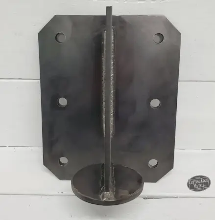 Facemount Round Log Knife Plate Steel Facemount Round Log Knife Plate Steel