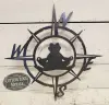 Custom Black Compass Sign