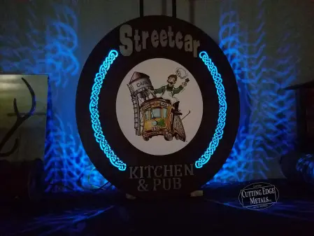 Streetcar Blue Led Sign
