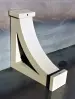 White - L-Angle timber bracket boxed and gusseted