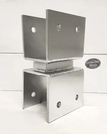 Post Beam Timber Bracket with Silver Standoff