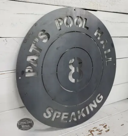 Custom Pat's Pool Hall Sign