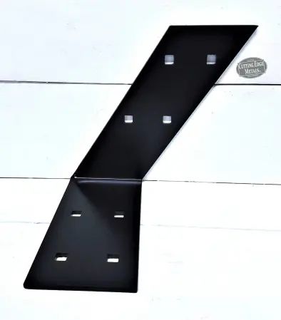 Overhead - Black - Powder coated Rafter L Angle Bracket with an Angle Overhead - Black - Powder coated Rafter L Angle Bracket with an Angle
