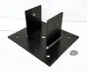Black - side 2–Sided Wood Post Base Brackets