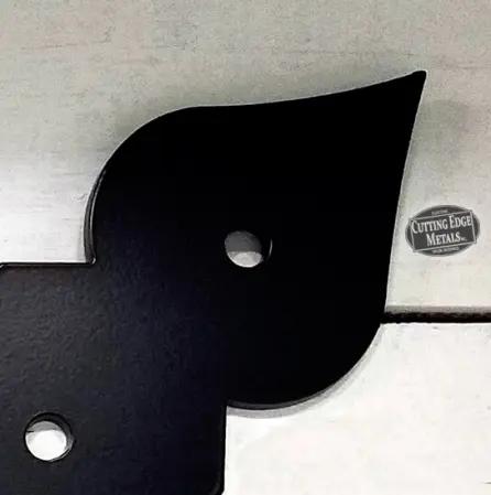 Black painted right -Spaded X Shaped Bracket or Flat X Bracket with Spaded Ends - Timber Frame