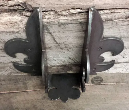 Top - Decorative Joist Hangers with Le fleur de Lis