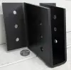 Black - powder coated Curbside Angle Cropped Bottom Joist Hangers