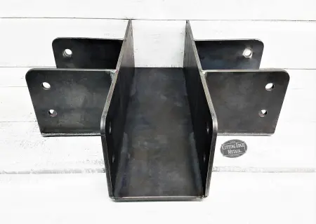 Post Cross Beam Brackets Black Custom Steel