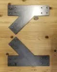 T beam brackets custom angled