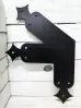 Right- Black Bia Finial Connecting Truss Corner Bracket - 3 Leg