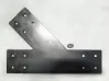 Steel T-beam bracket custom angle - side, left