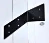 Sideways Hanging - Black - Powder coated Rafter L Angle Bracket with an Angle - Flat Sideways Hanging - Black - Powder coated Rafter L Angle Bracket with an Angle - Flat
