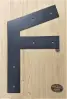 Thin black -Beam Connecting Truss Corner Bracket - 3 Leg-left Thin black -Beam Connecting Truss Corner Bracket - 3 Leg-left