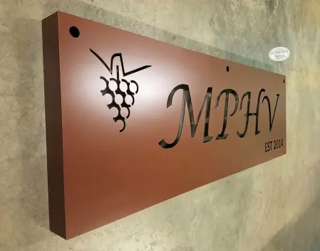 MPHV Brown Coat Sign Curbside