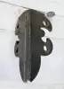 Custom Mild-Steel Upside-down Decorative L Angle Timber Brackets with Le Fleur de Lis Custom Mild-Steel Upside-down Decorative L Angle Timber Brackets with Le Fleur de Lis