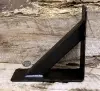 Thick - Reinforced - black - side -L Angle Gusseted Steel Support Bracket