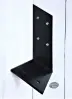 Flat Ridge to Rafter L Angle Bracket with an Angle Black - Powder coated Rafter L Angle Bracket with an Angle