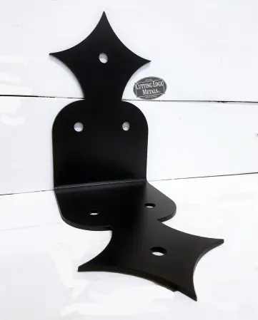 Black Right facing Bia Finial L Angle Beam Bracket Black Right facing Bia Finial L Angle Beam Bracket