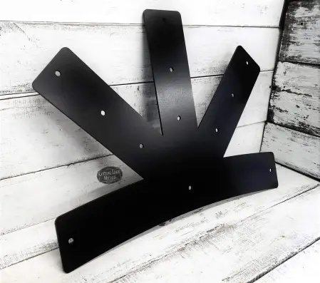 Black arched side - Beam Connecting Truss Center Bracket - 5 Leg Black arched side - Beam Connecting Truss Center Bracket - 5 Leg