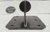 Facemount Round Log Knife Plate Steel Facemount Round Log Knife Plate Steel