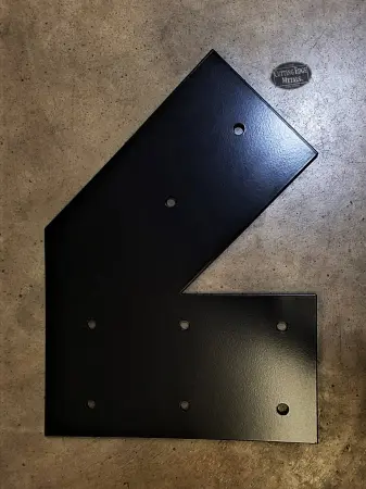Left- Beam Connecting Truss Corner Bracket - 2 Leg Left- Beam Connecting Truss Corner Bracket - 2 Leg
