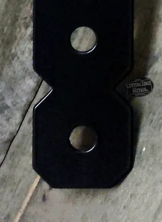 Close Up - Painted-Black T-beam and post brackets double - cropped