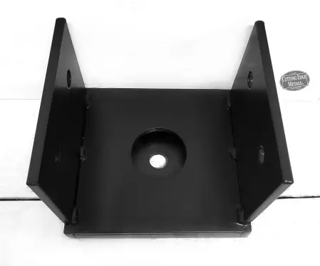 Uplift Post Base Bracket Black Powder Coat
